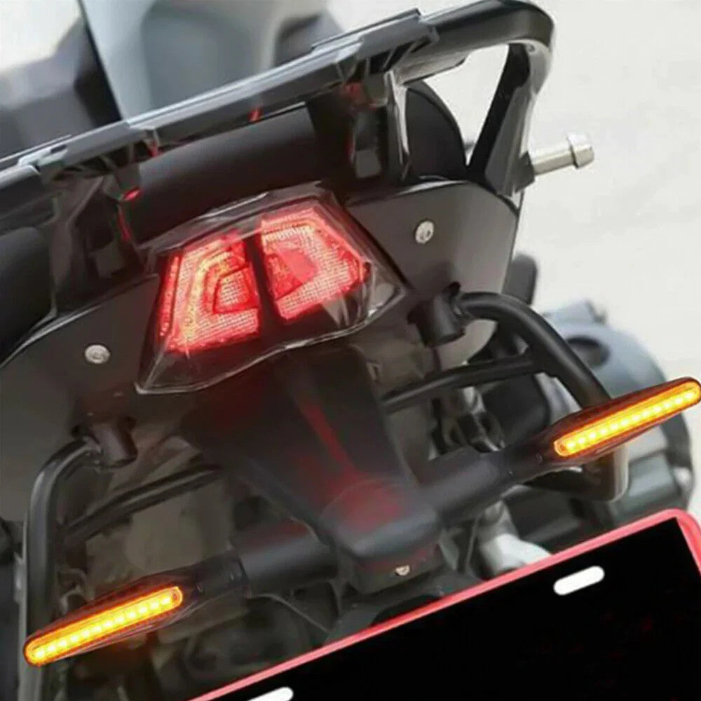 6x LED Turn Signal Lights Universal Amber Blinker Indicators Waterproof Moto