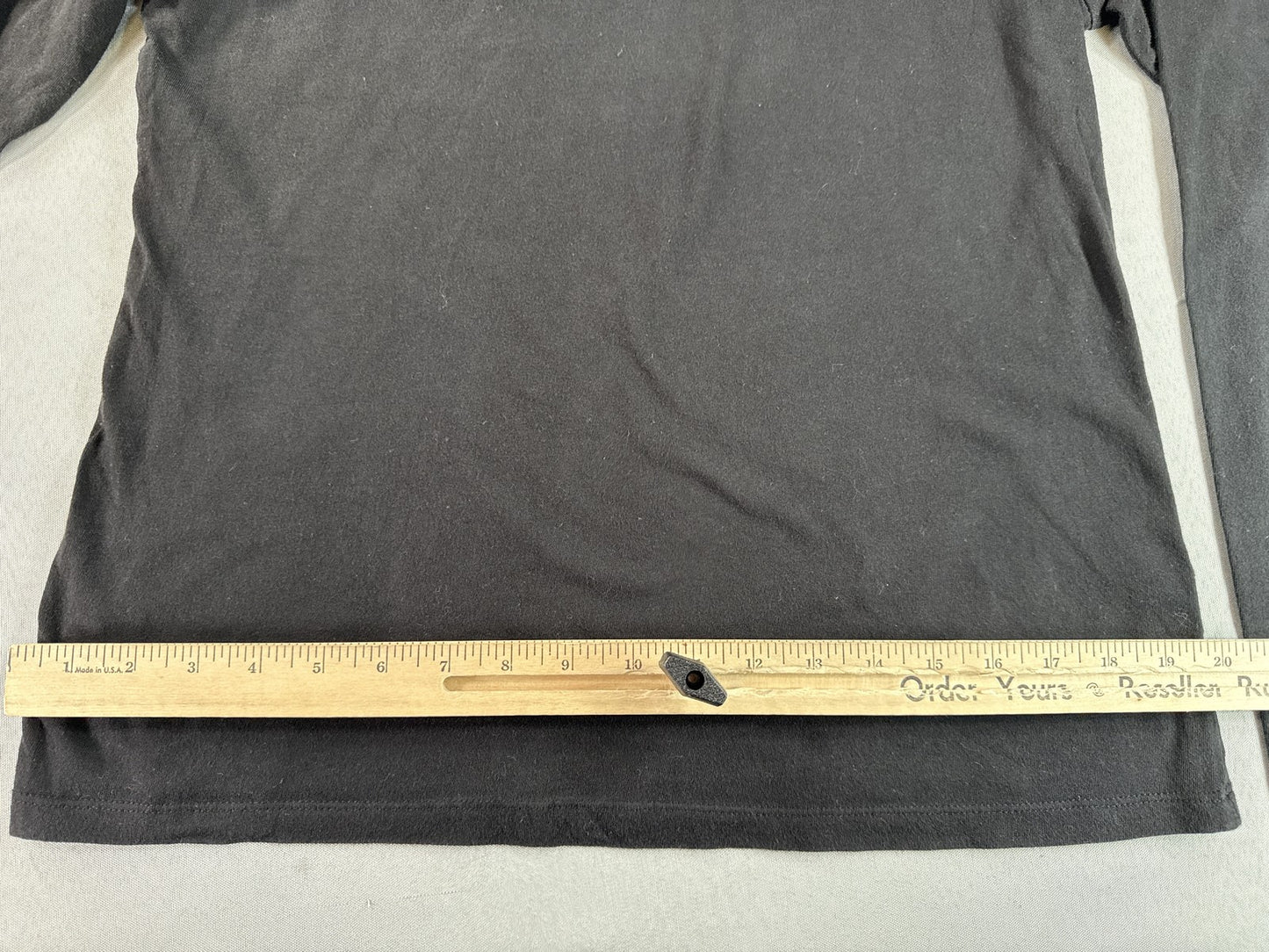Time Tru Long Sleeve Crewneck F Shirt Mens F/S Black Cotton Regular Fit Tee