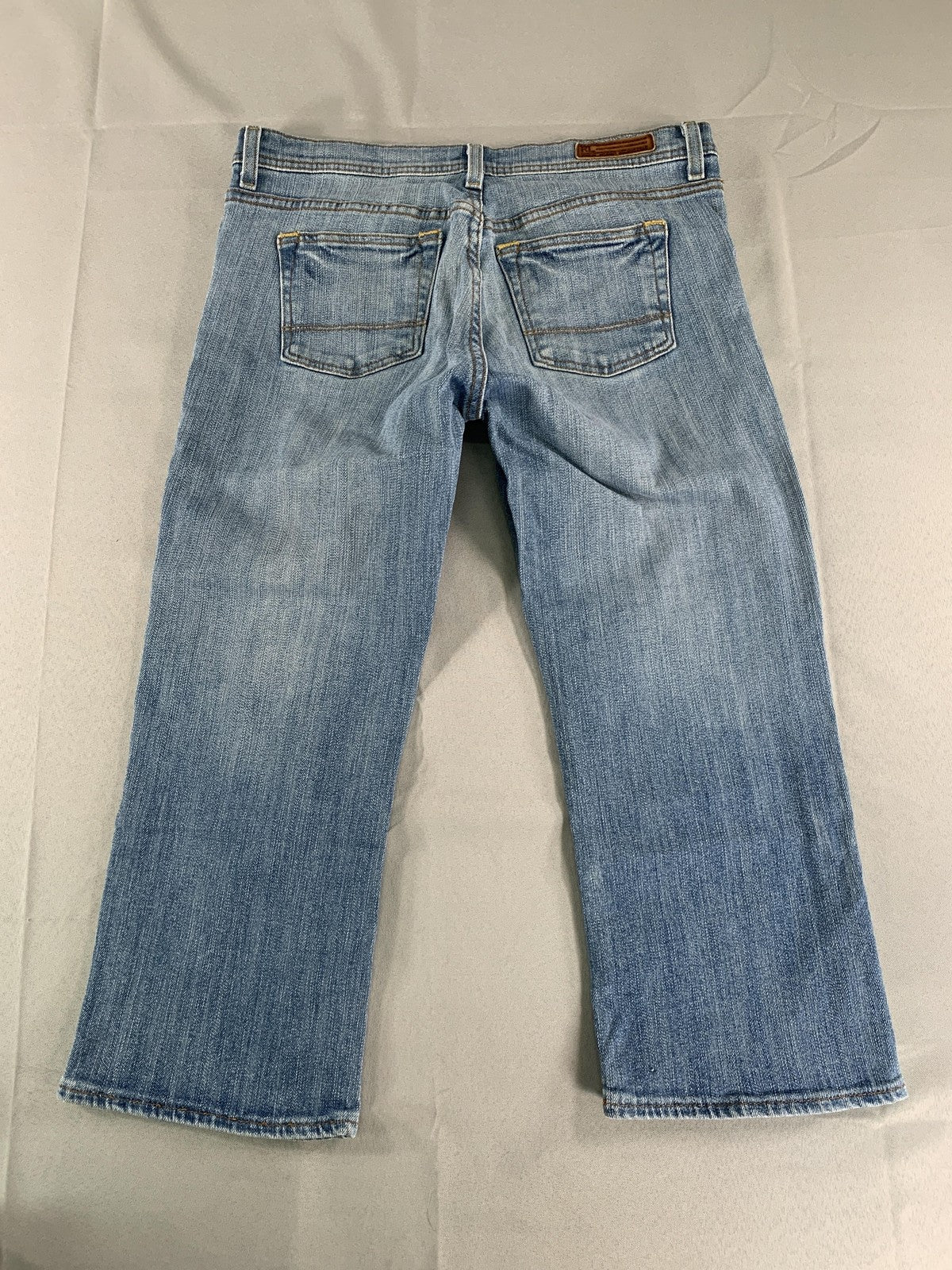 Polo Jeans Company Jeans Womens 4 Blue Stretch Cropped Straight Leg Denim JAW02S