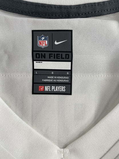 New York Jets Jersey Womens Large White Green NFL Football Shirt Darnold Nike