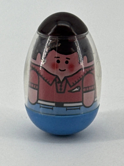1974 Hasbro Weebles Western Cowboy Dad Figure Brunette Boy Apparel Clothing New