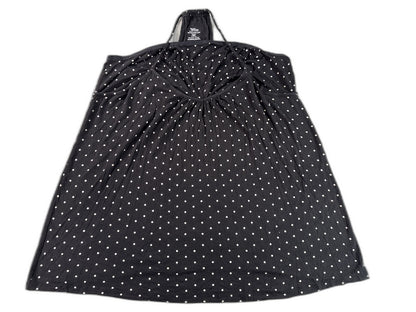 Secret Treasures Sleep Dress 3X 3X/3XG Black Polka Dot Rayon Spandex Nightgown