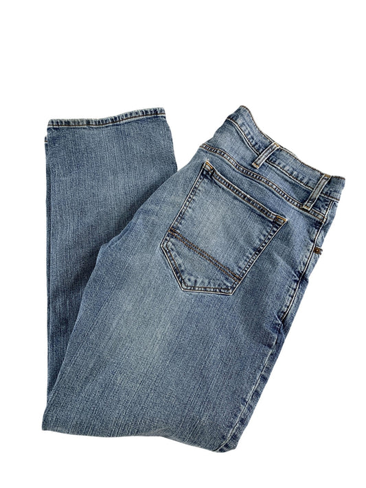 Arizona Jeans Mens 38x30 Slim Straight Flex Denim Comfort Classic Distressed