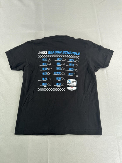 NTT IndyCar Series Shirt Youth Small 2023 Season Schedule Racing Tee Racing