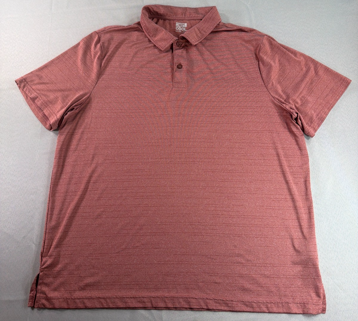 32 Degrees Cool Polo Shirt Mens XXL Red Performance Stretch Golf Casual Tee