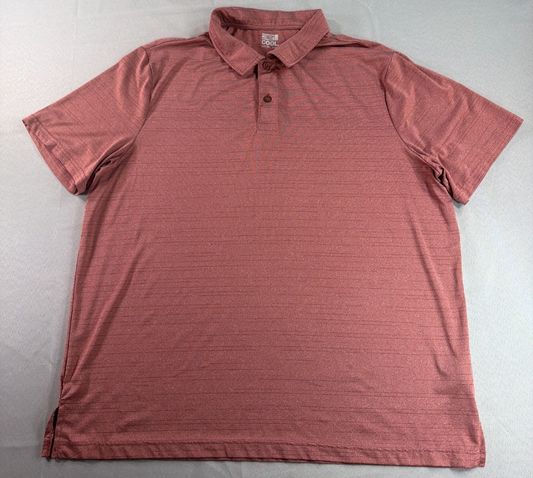 32 Degrees Cool Polo Shirt Mens XXL Red Performance Stretch Golf Casual Tee