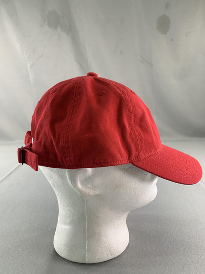Adidas Originals Hat Cap Strap Back Mens One Size Red Trefoil Embroidered Logo