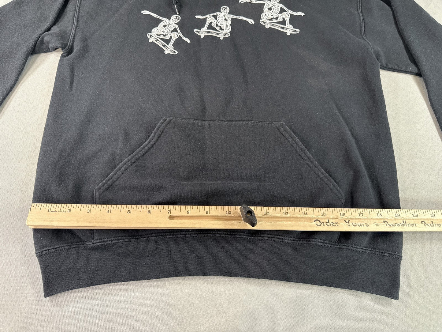 Artist Union Skeleton Urban Hoodie M Black Long Sleeve Graphic Regular Fit