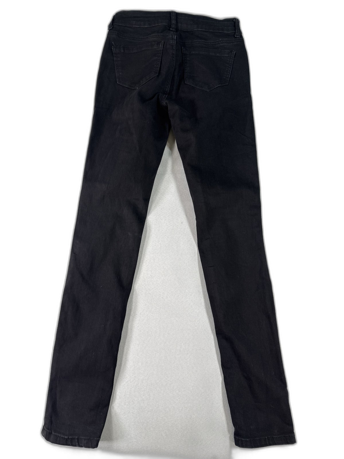 WAX Skinny Distressed Ripped Black Jeans 6 Womens Denim High Waist Pants Faded
