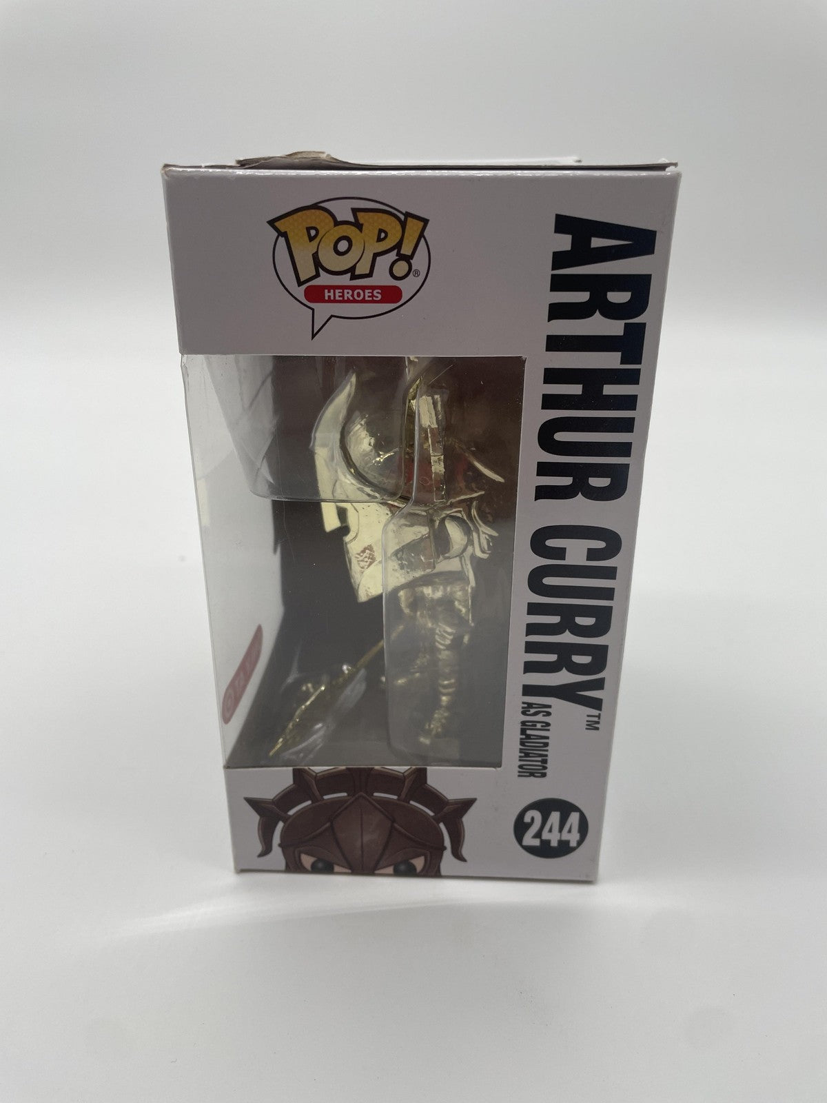 Funko Pop Aquaman Arthur Curry As Gladiator #244 Gold Chrome Target Vinyl Figure