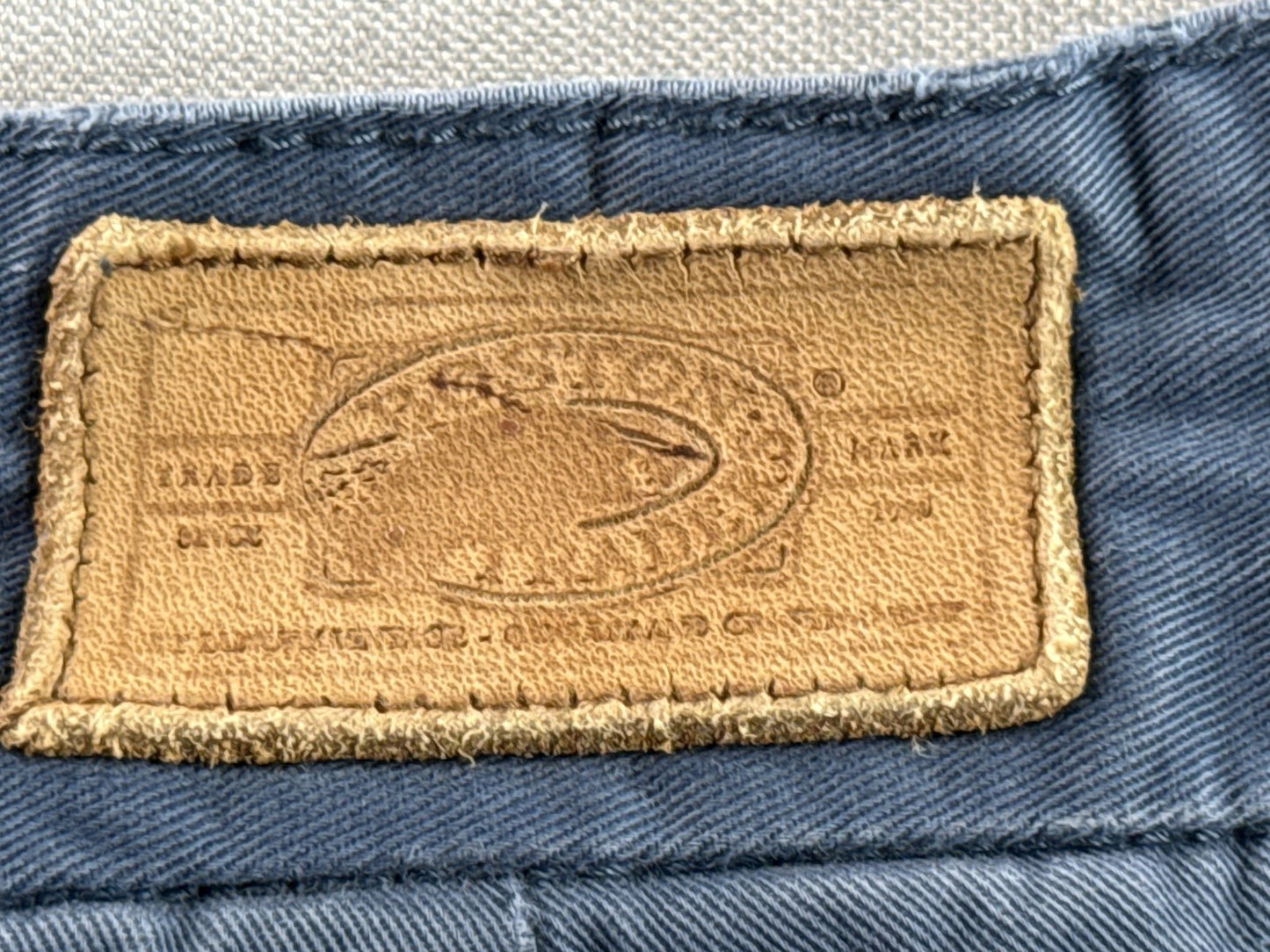 Tommy Bahama Shorts 32x10 Unisex Blue 100% Cotton Made in China Denim