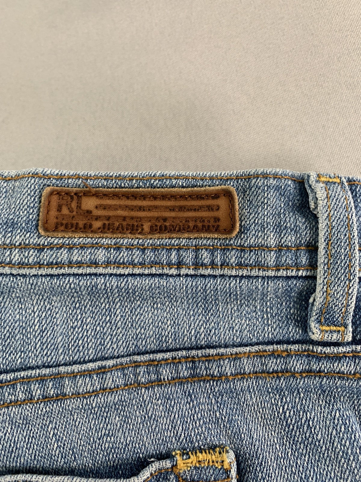 Polo Jeans Company Jeans Womens 4 Blue Stretch Cropped Straight Leg Denim JAW02S