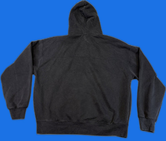 RSQ Pullover Hoodie Large Black Fleece Unisex Regular Fit Long Sleeve Kangaroo