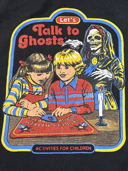 Steven Rhodes Let's Talk Skull Horror Hoodie XL Black Pullover Graphic Long
