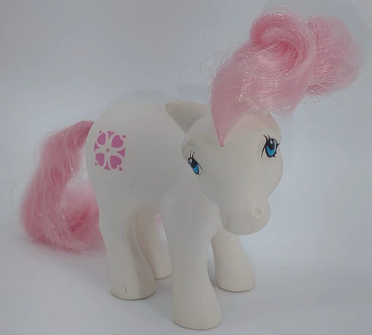 My Little Pony G1 Sundance 1983 Earth Pony White Pink Hearts Vintage Hasbro NWT