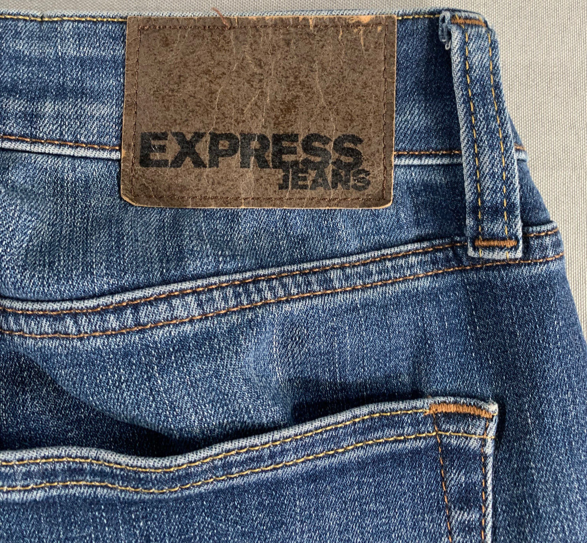 Express Skinny Hyper Stretch Jeans Womens 29x30 Dark Wash High Rise Denim Fit