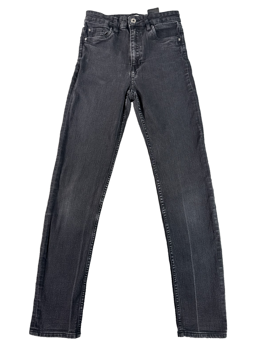 H&M Womens Black Skinny Jeans Size 6 Stretch Slim Fit Denim Pants Ankle
