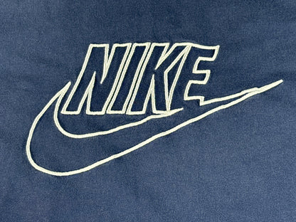 Nike Graphic Tee Navy Cotton Crewneck Short Sleeve Regular Fit L Shirt