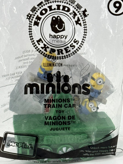 McDonalds 2017 Minions Train Car #9 Holiday Express NIP Happy Meal Toy Despicabl