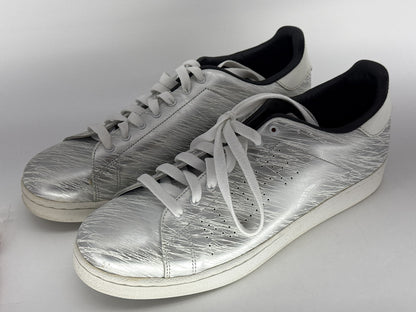 ALIFE Sneakers Womens 12 Silver Metallic Graphic Design Korea Leather