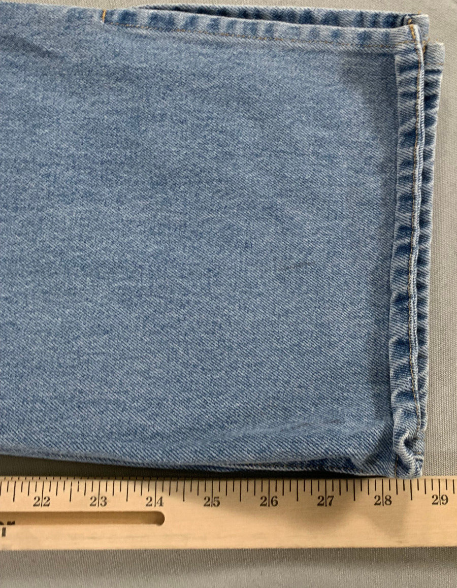 H&amp;M Bootcut Jeans Womens 34x28 Light Wash Side Slit Distressed Y2K Denim NWT