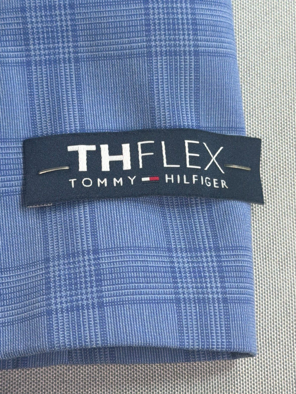 Tommy Hilfiger THFlex Boys Suit Jacket Blazer Blue Plaid Stretch Size 8 Apparel