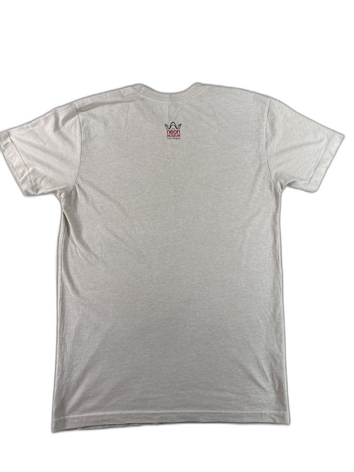 Neon Museum Dunes Hotel Retro Graphic Tee Unisex Beige Cotton Short Sleeve