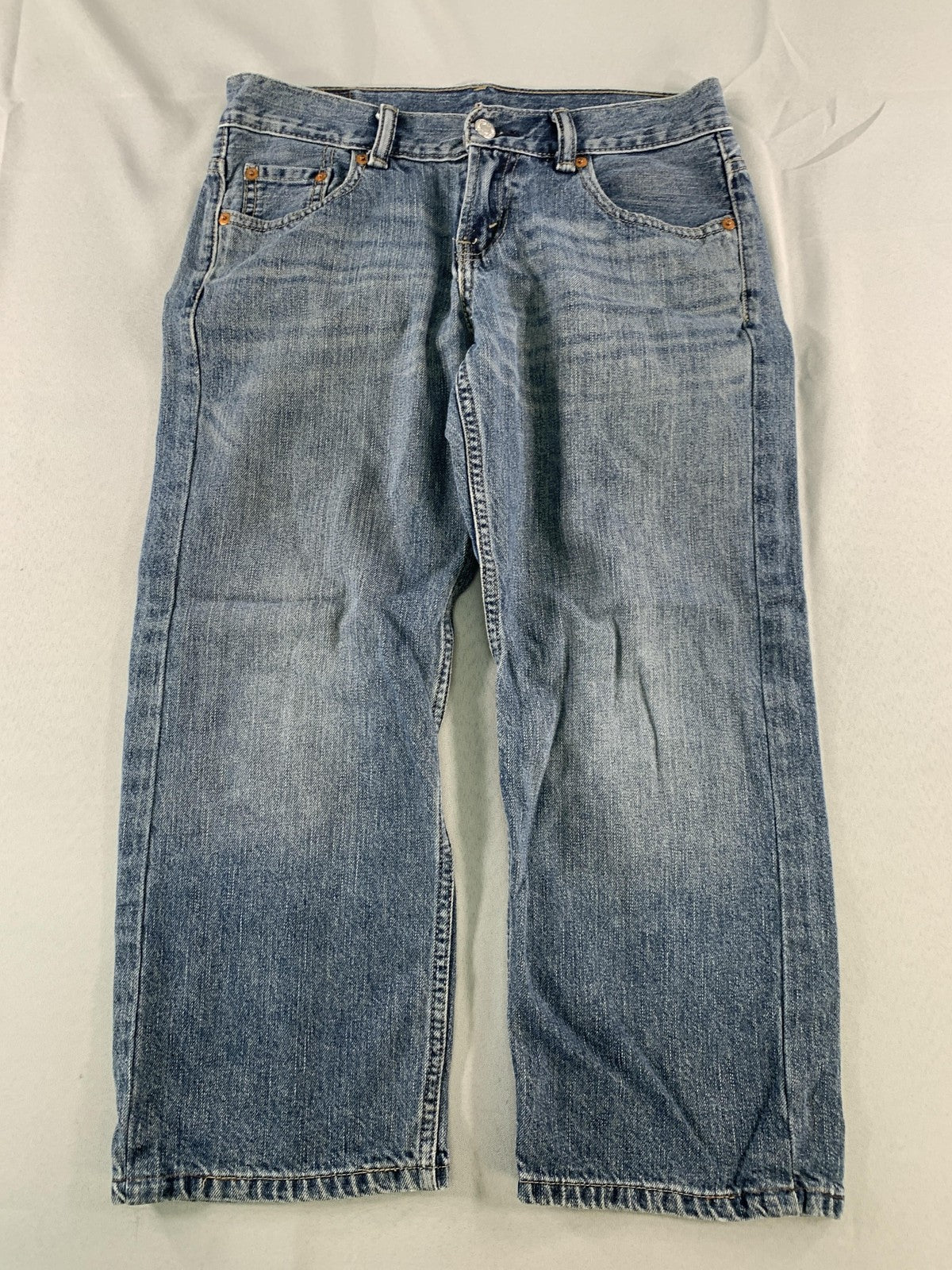 Levi's 550 Jeans Boys 28x23 Medium Wash Relaxed Fit Husky Denim Tapered Leg