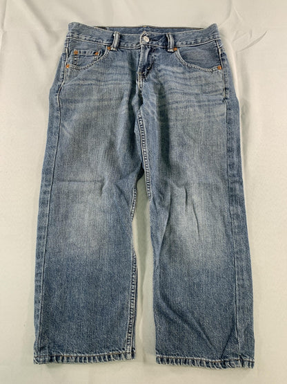 Levi's 550 Jeans Boys 28x23 Medium Wash Relaxed Fit Husky Denim Tapered Leg