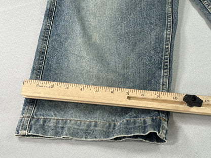 Diesel 737 Bermuda Shorts L Blue 100% Cotton Loose Distressed