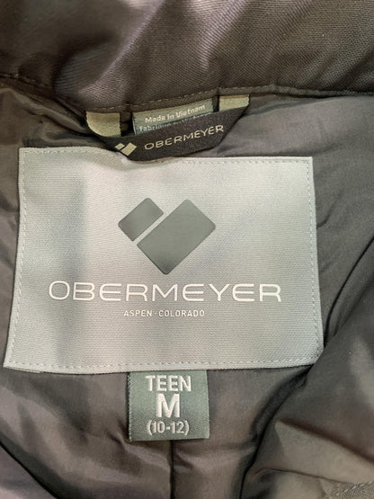 Obermeyer Brisk Snow Pants Youth Medium 10-12 Gray Basalt Waterproof Insulated