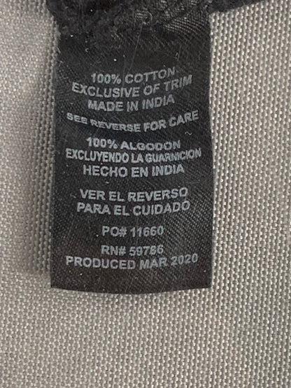 Beverly Hills Polo Club Men’s T-Shirt L Black Chest Pocket Logo 100% Cotton
