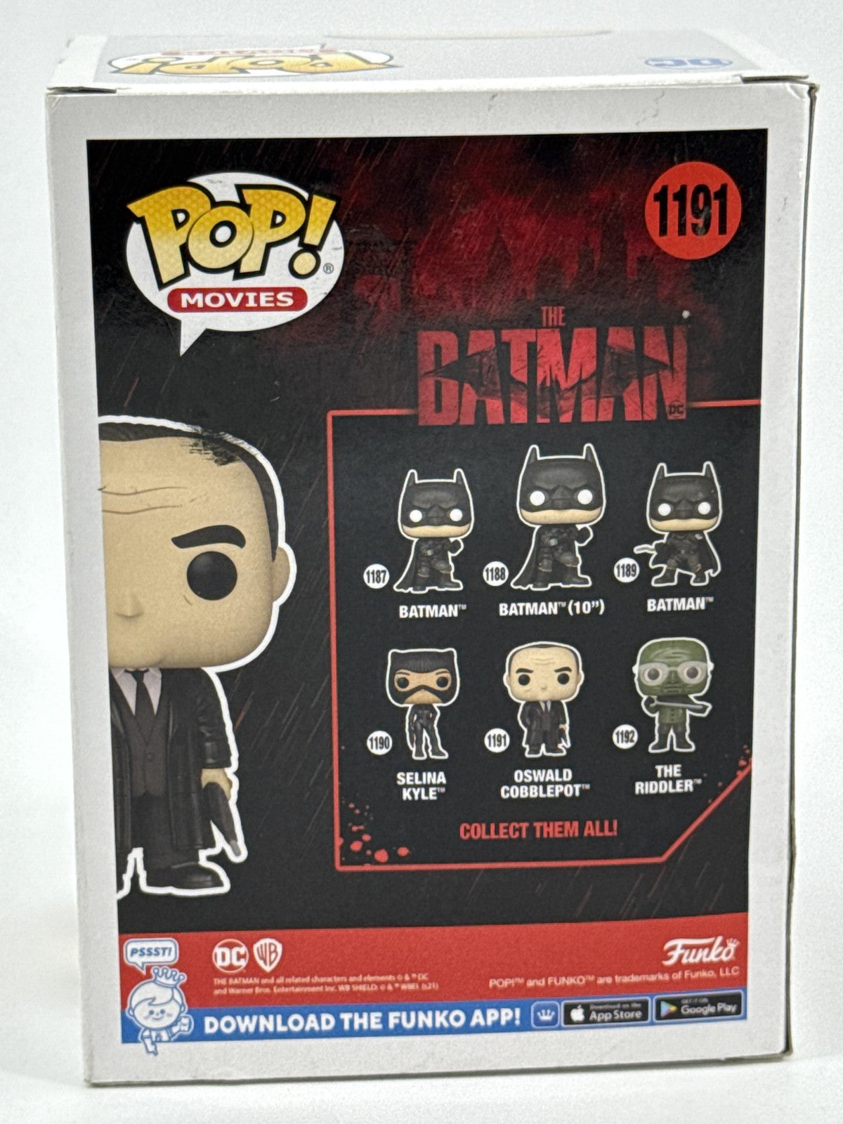 Funko Pop Movies The Batman Oswald Cobblepot 1191 Figure Vinyl DC Boxed Black