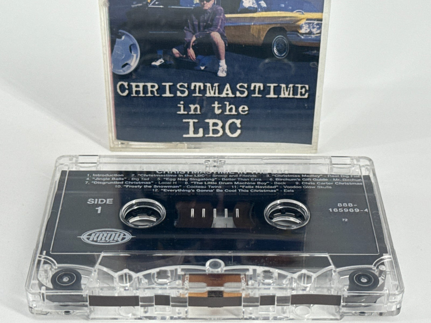 Kevin & Bean Christmastime LBC KROQ 90s Cassette Tape Rare Clear Shell Alt Xmas