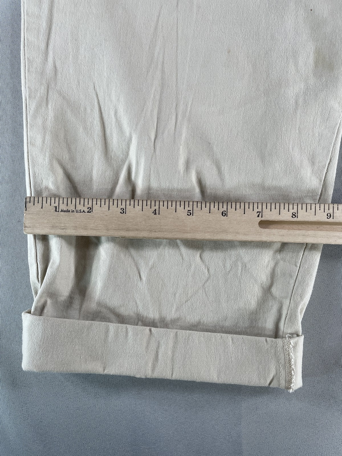 Sonoma Capri Pants Womens 14 Beige Stretch Cropped Chino Casual Original Light