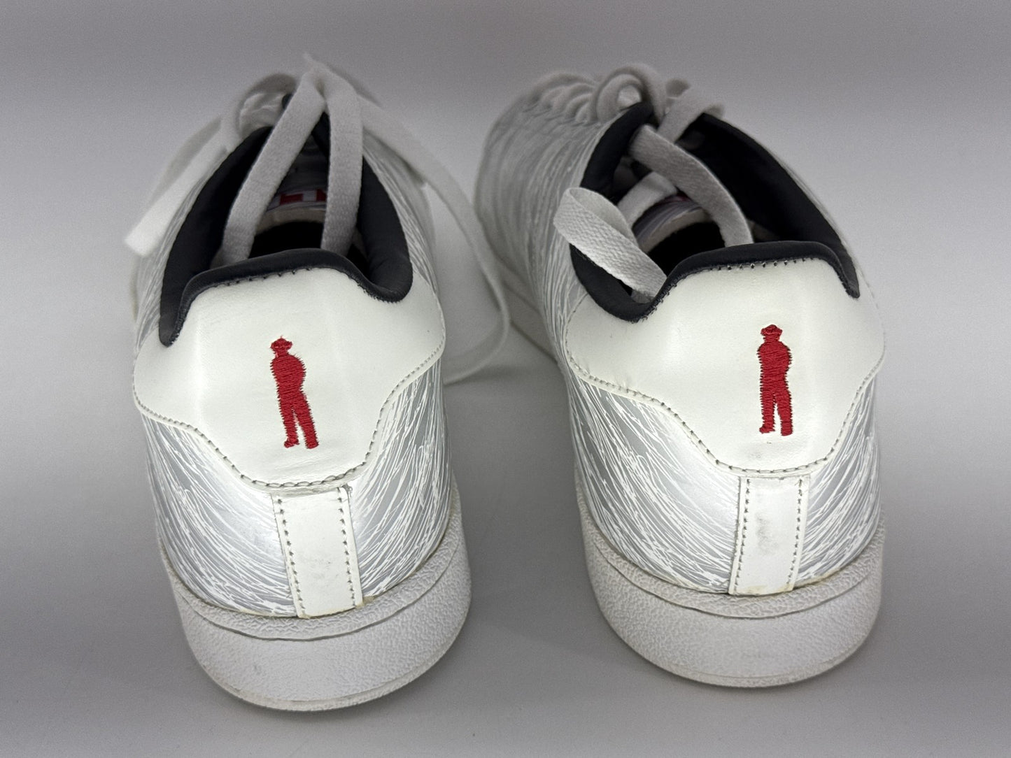 ALIFE Sneakers Womens 12 Silver Metallic Graphic Design Korea Leather