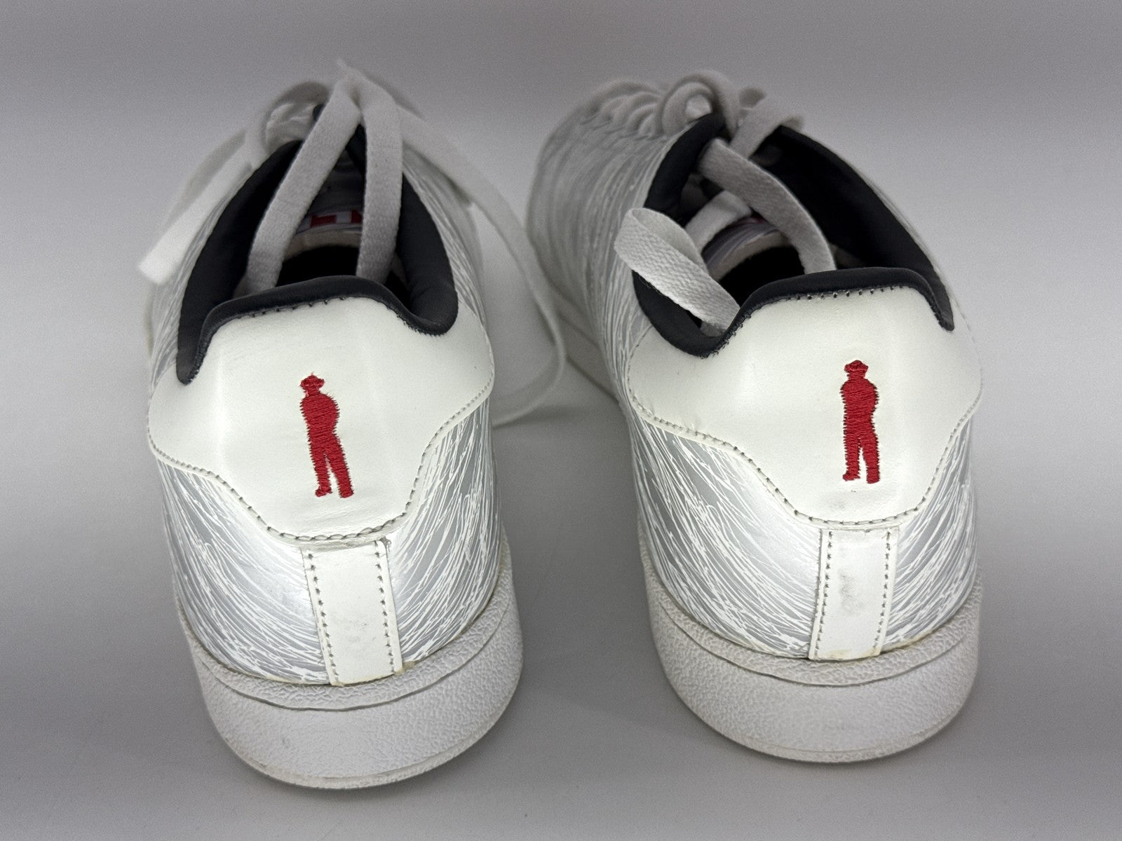 ALIFE Sneakers Womens 12 Silver Metallic Graphic Design Korea Leather