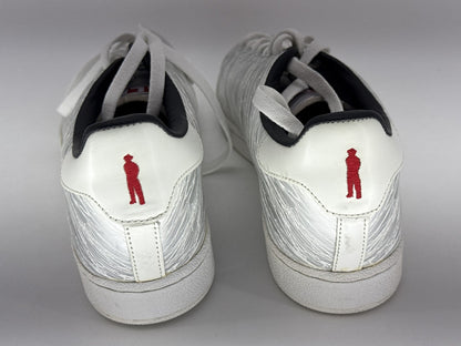 ALIFE Sneakers Womens 12 Silver Metallic Graphic Design Korea Leather