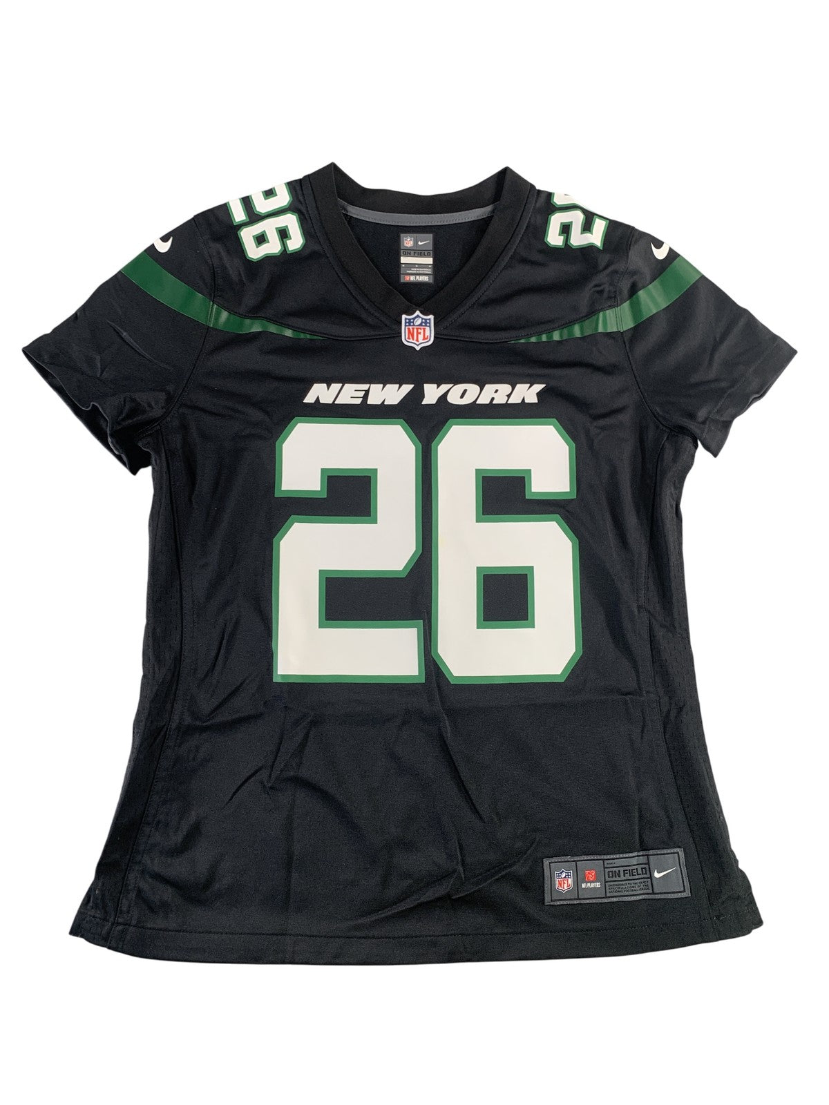 New York Jets Jersey Womens Medium NFL Football Nike On Field Bell 26 Shirt