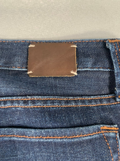 Banana Republic Skinny Jeans Women 27 Dark Wash Cuffed Stretch Denim Classic Fit