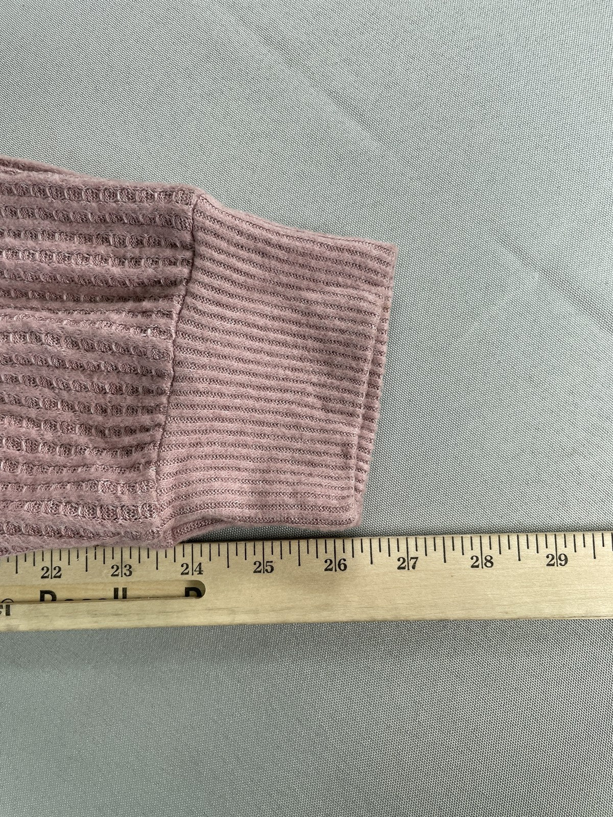 Cozie by Pink Rose Pants Womens Small Lilac Mauve Marled Waffle Knit Lounge