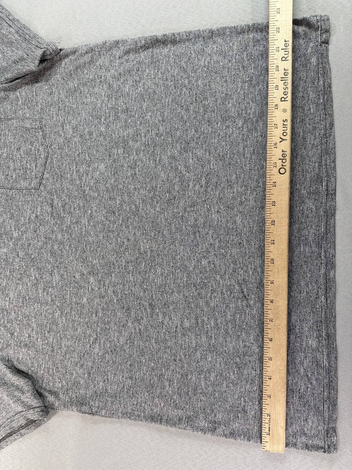 Goodfellow Co Crewneck Tee Short Sleeve Pocket Gray L Cotton Blend Relaxed Fit