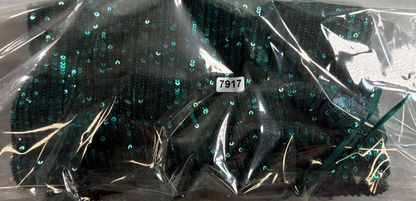 CeCe Sequin V-Neck Cap Sleeve Top Emerald Green Lined Stretch Blouse NWT M New