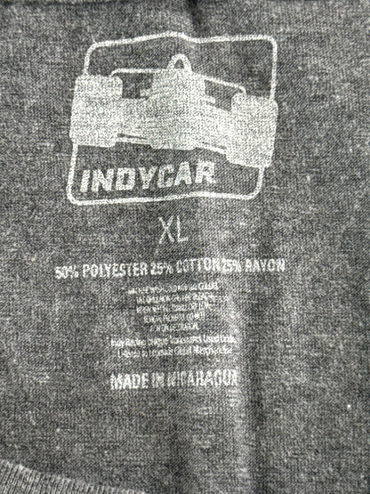 IndyCar Shirt Womens XL NTT IndyCar Series Race Car Graphic Soft Tee Racing Gray