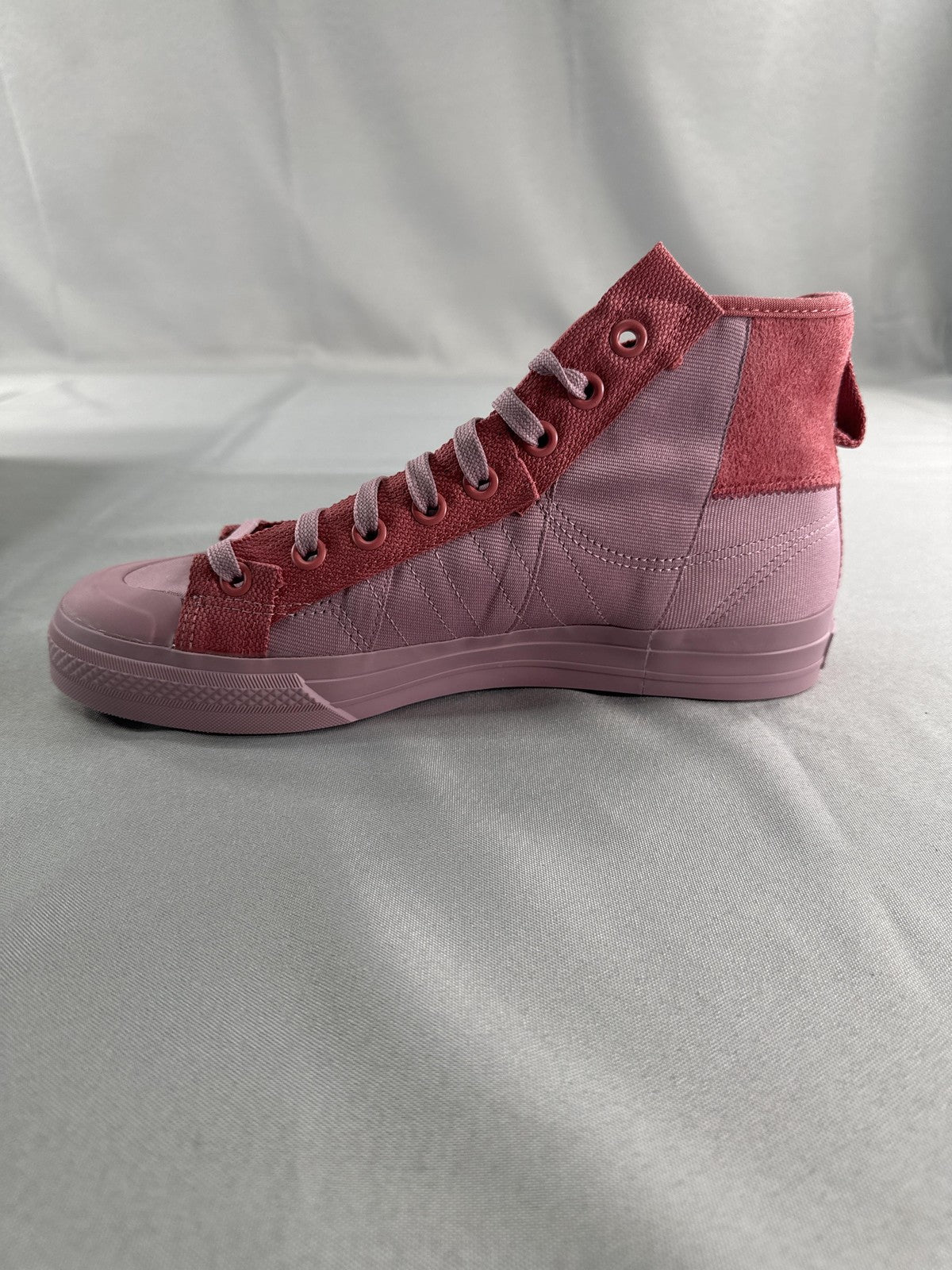 Adidas Originals Nizza Hi Parley Shoes Mens Size 9.5 Pink Recycled GX6984 Suede