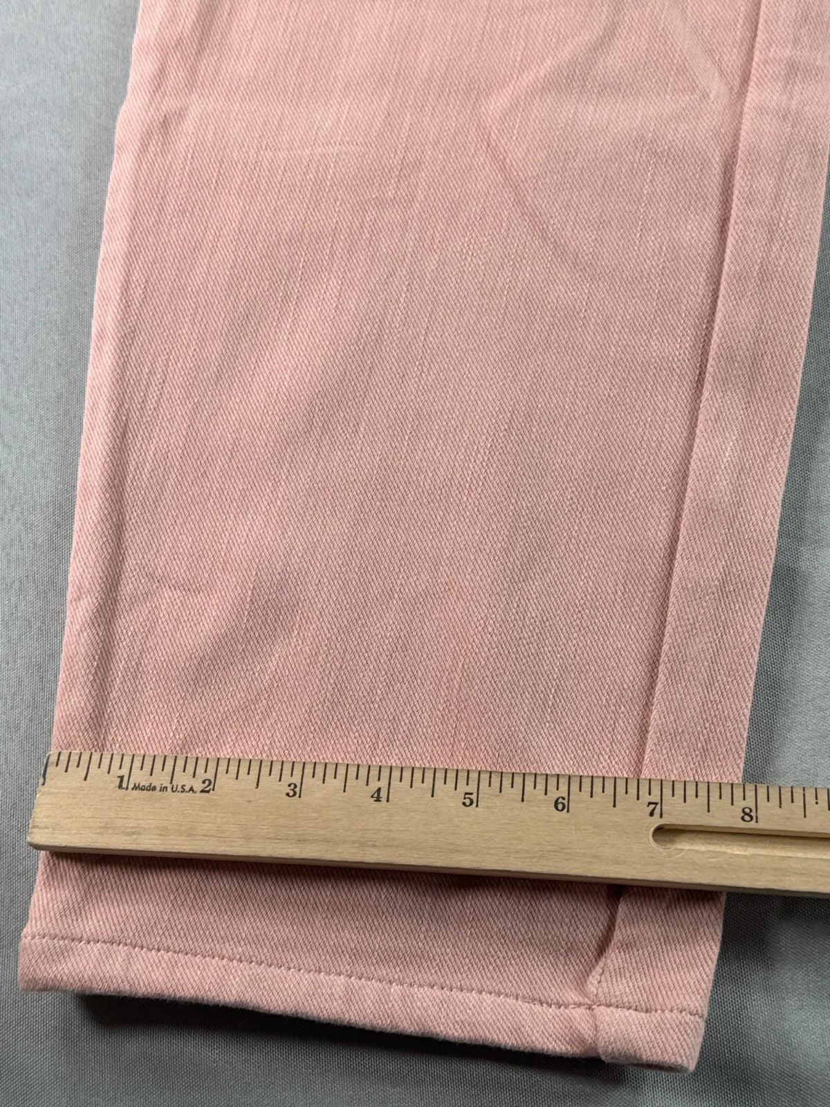 Belle By Kim Gravel Pink Crop Jeans Womens 2X Pull On Stretch Denim Capris Pants