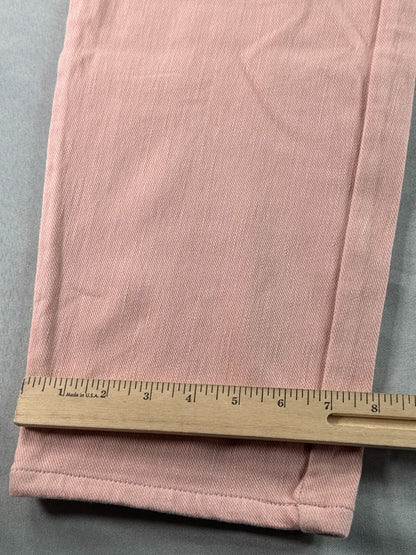 Belle By Kim Gravel Pink Crop Jeans Womens 2X Pull On Stretch Denim Capris Pants