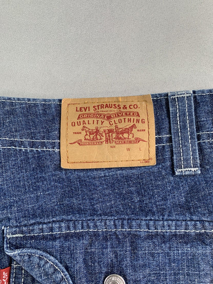Levis Shorts Womens 12 Denim High Rise Utility Carpenter Pockets Casual Summer