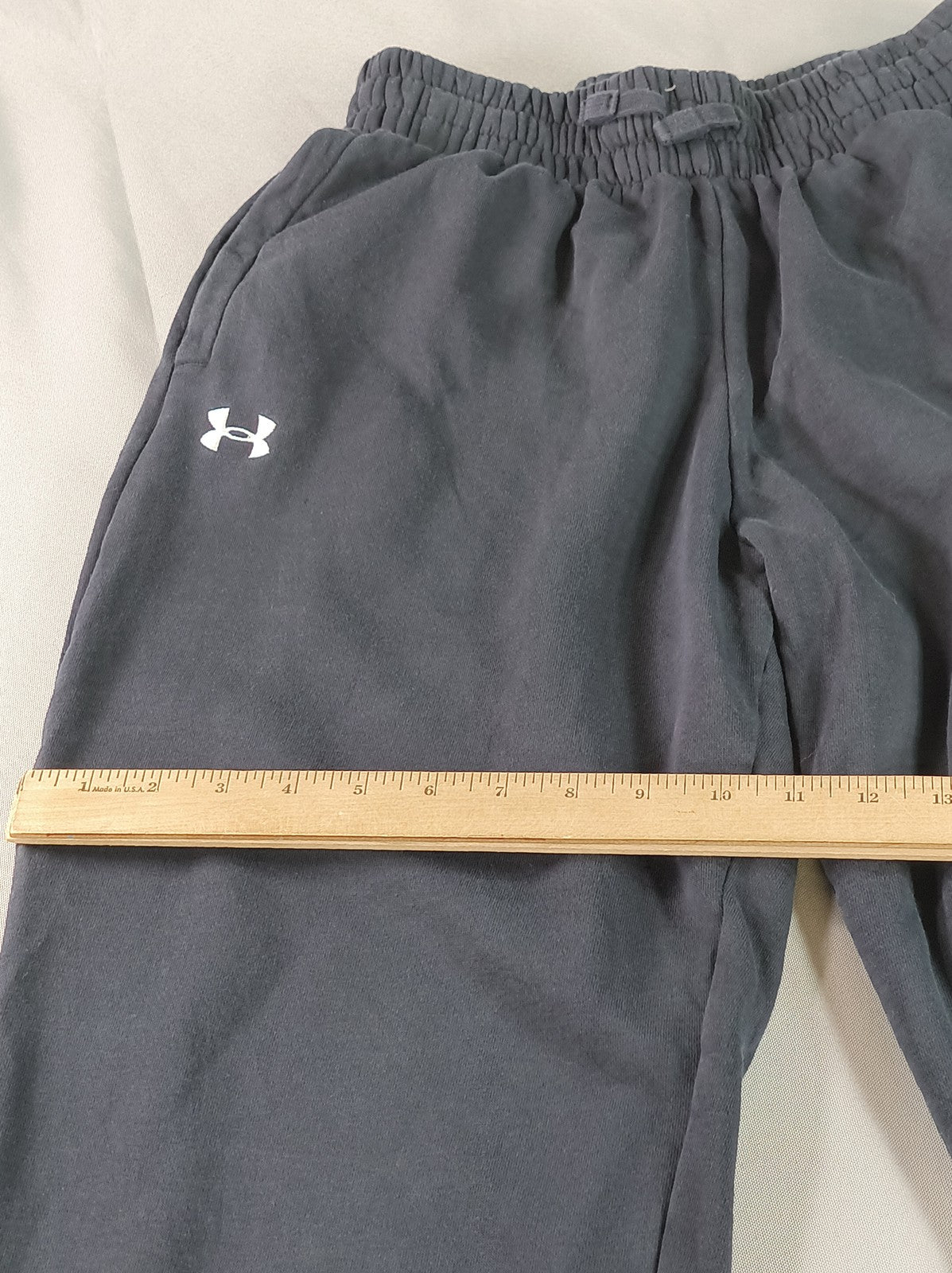 Under Armour Joggers Pants S S/P/CH Black Fleece Regular Fit Elastic Waist