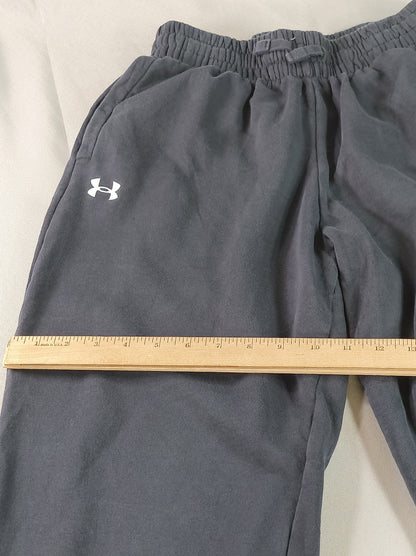 Under Armour Joggers Pants S S/P/CH Black Fleece Regular Fit Elastic Waist
